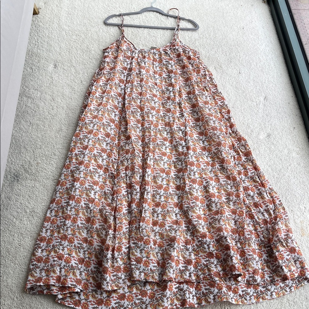 NWT JCREW Floaty tie-shoulder dress in ramie - Picture 7 of 8